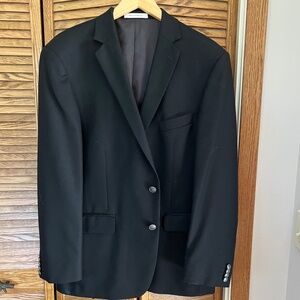 Joseph Abboud Mens Modern Fit Blazer, Black Wool 46Reg CLEARANCE!
